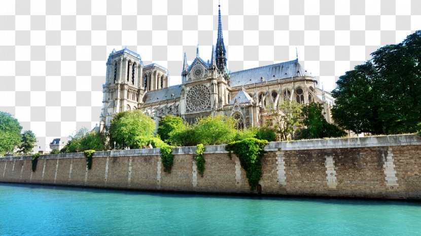 Notre-Dame De Paris Sacrxe9-Cu0153ur, Seine Cathedral Wallpaper - Computer - Paris, France Notre Dame Twelve Transparent PNG