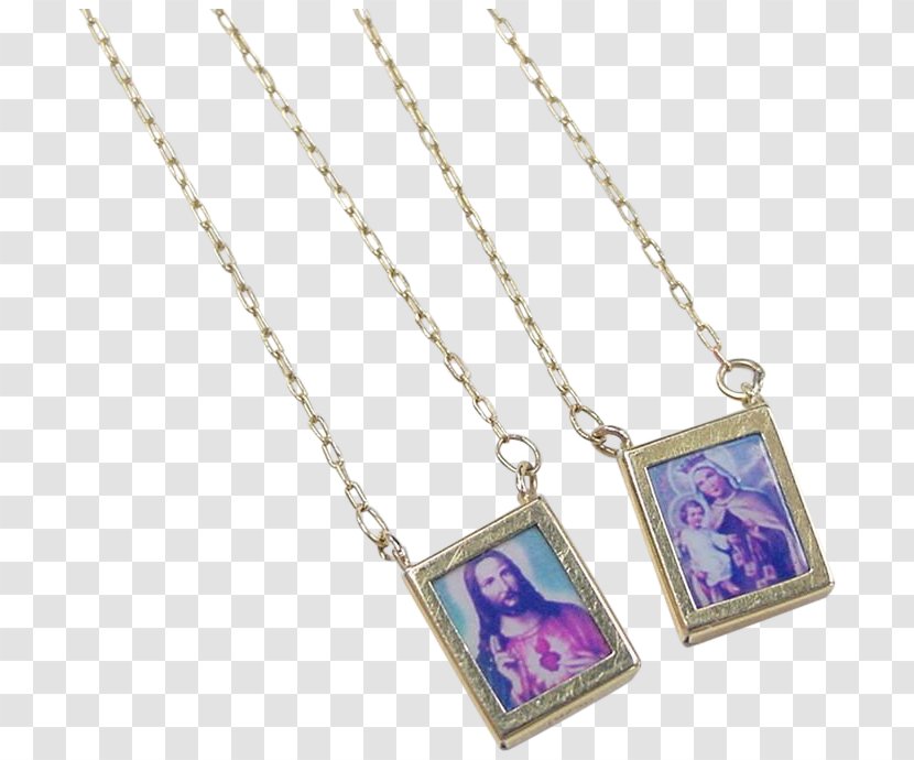 Locket Necklace Gold Chain Jewellery - Jesus Transparent PNG