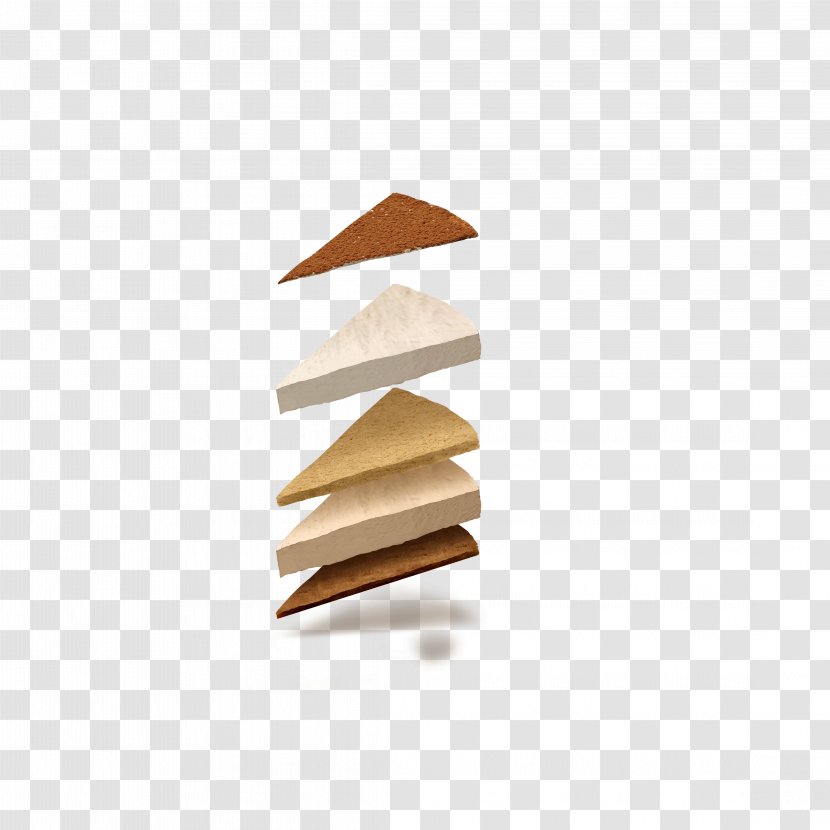 Tiramisu Cake - Triangle Transparent PNG