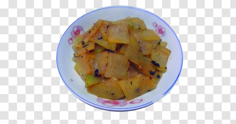 Vegetarian Cuisine Chinese Recipe Stir Frying - Food - Fried Melon Transparent PNG