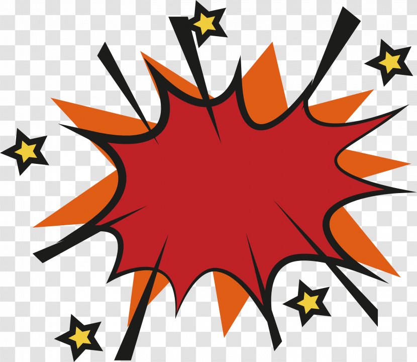 Sticker Promotion Explosion - Red Effect Transparent PNG