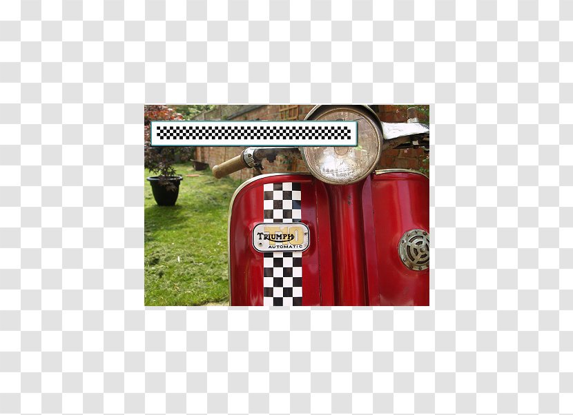 Scooter Decal Sticker Lambretta Check - Vintage Transparent PNG