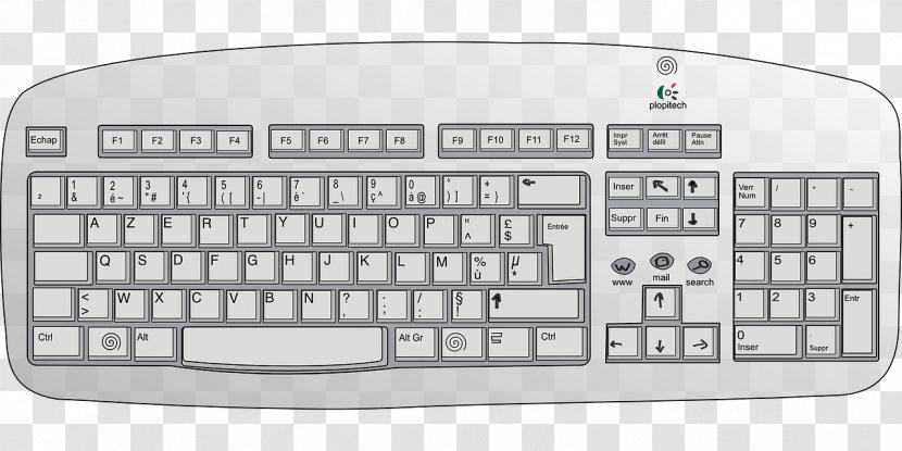 Computer Keyboard Mouse Laptop Clip Art - Input Device Transparent PNG