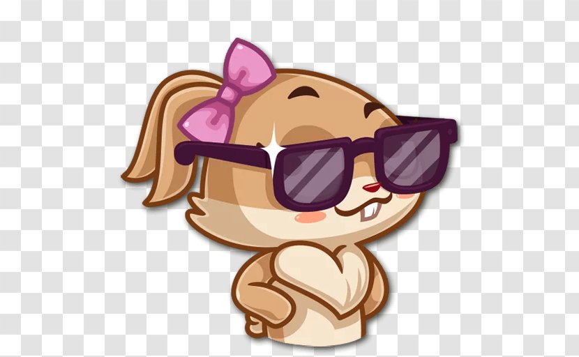 VK Telegram Yandex Search Sticker - Eyewear - Banny Transparent PNG