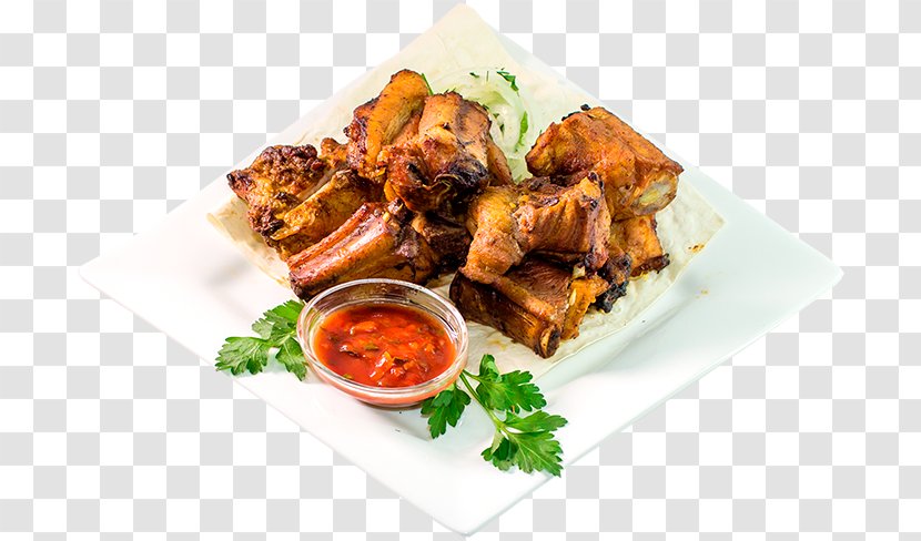 Tandoori Chicken Shashlik Spare Ribs Pakistani Cuisine - Dish - Barbecue Transparent PNG