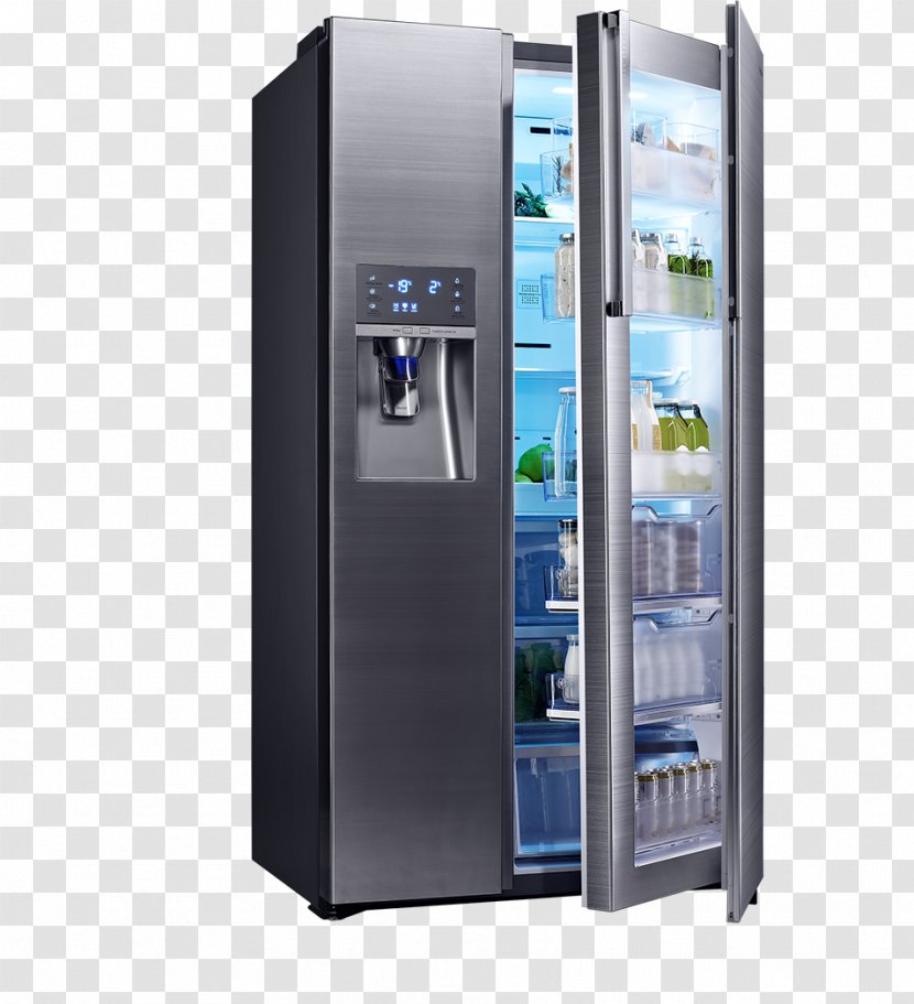 Internet Refrigerator Freezers Samsung Home Appliance - Kitchen - Appliances Transparent PNG