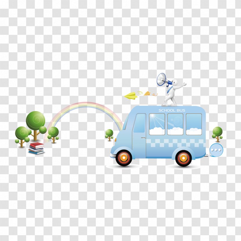 Car Rainbow Illustration - Product Design - And Cars Transparent PNG