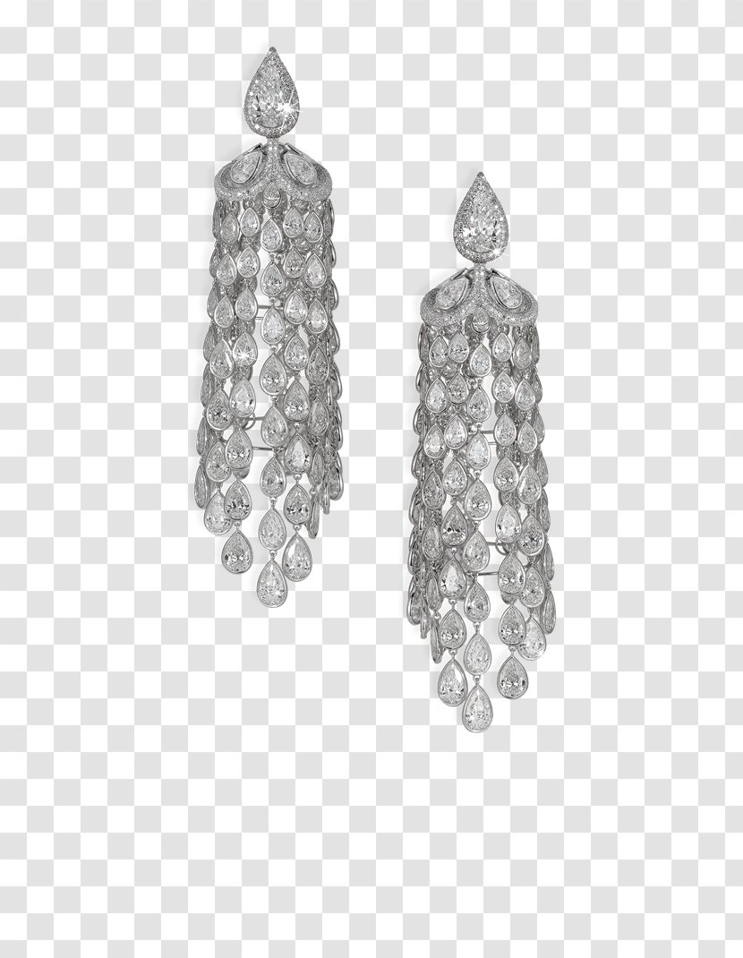 Earring Jewellery Diamond Color - Emerald - Chandelier Transparent PNG