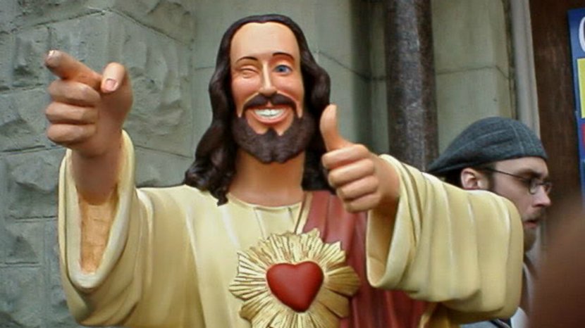 Jesus Christ The Redeemer Dogma Buddy Statue - Hand Transparent PNG