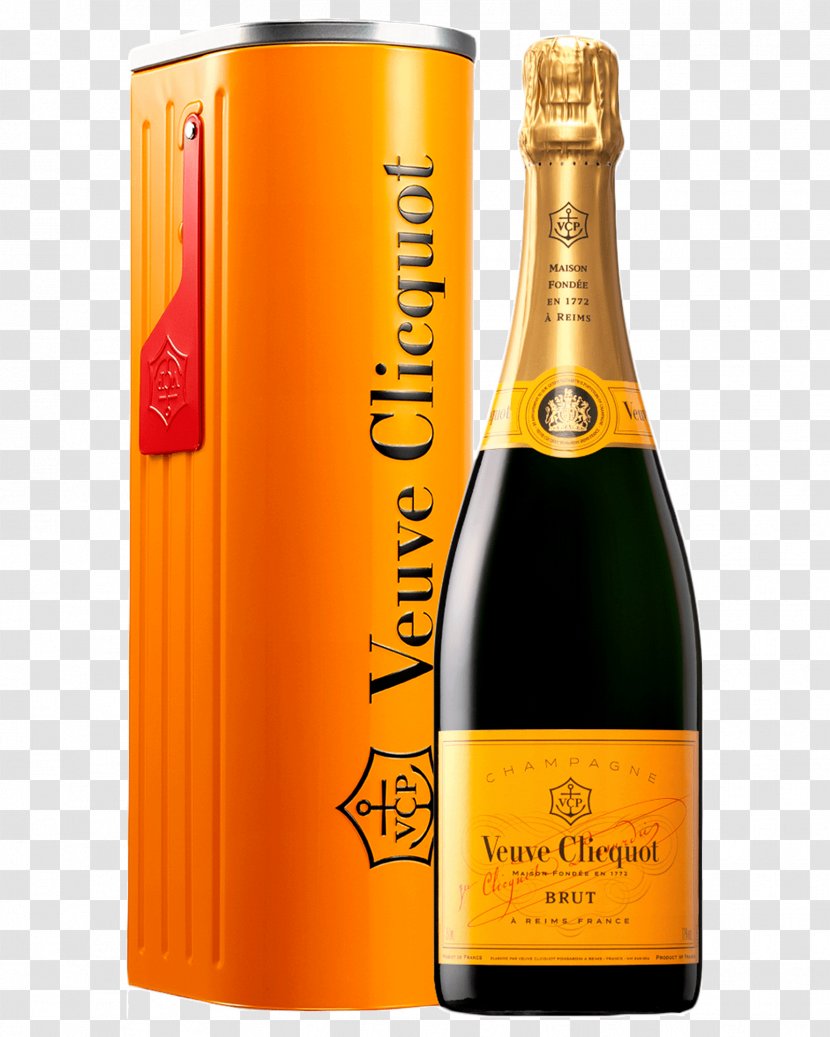 Champagne Sparkling Wine Moët & Chandon Veuve Clicquot - Label - Yellow Transparent PNG