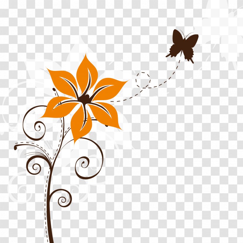 Butterfly Flower Watercolor Painting - Moths And Butterflies - Vector Black Transparent PNG