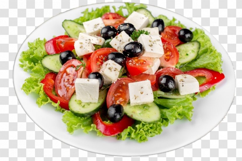 Greek Salad Dolma Pita Coleslaw - Feta - Vegetable Transparent PNG