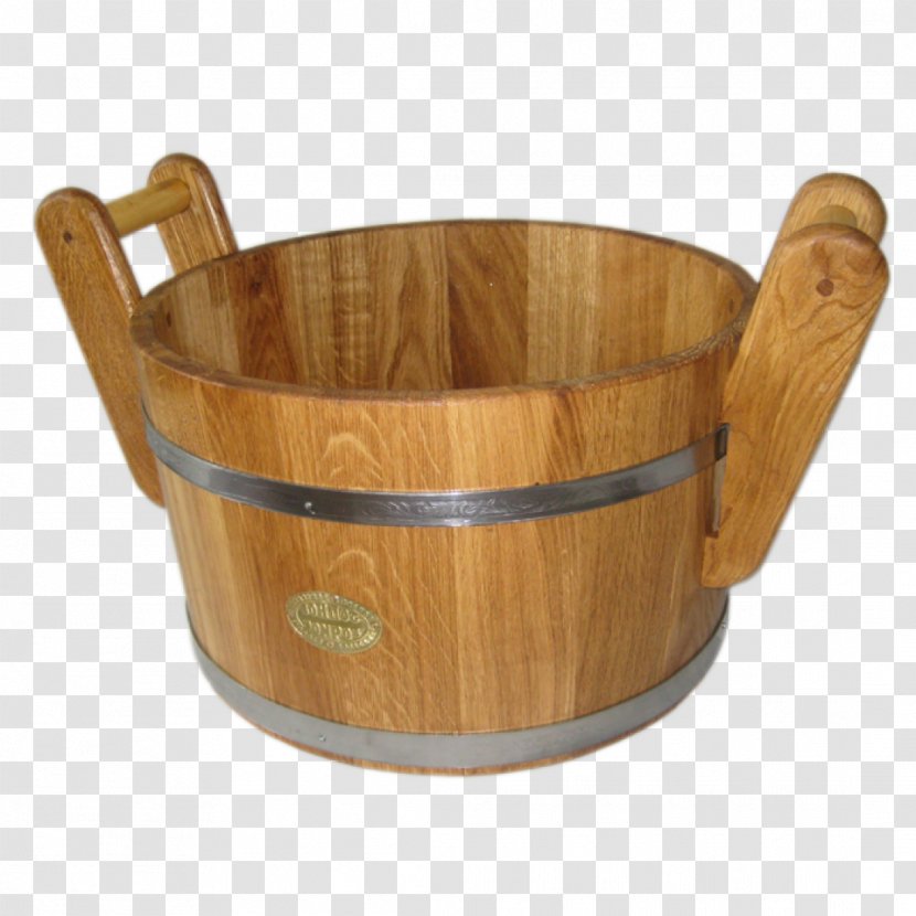 Banya Bottich Oak Bucket Liter - Sauna Transparent PNG