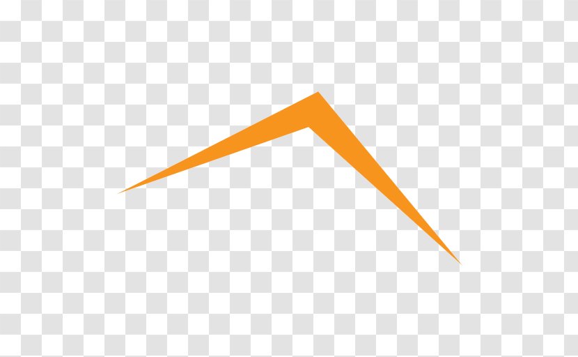 Line Triangle - Orange Transparent PNG