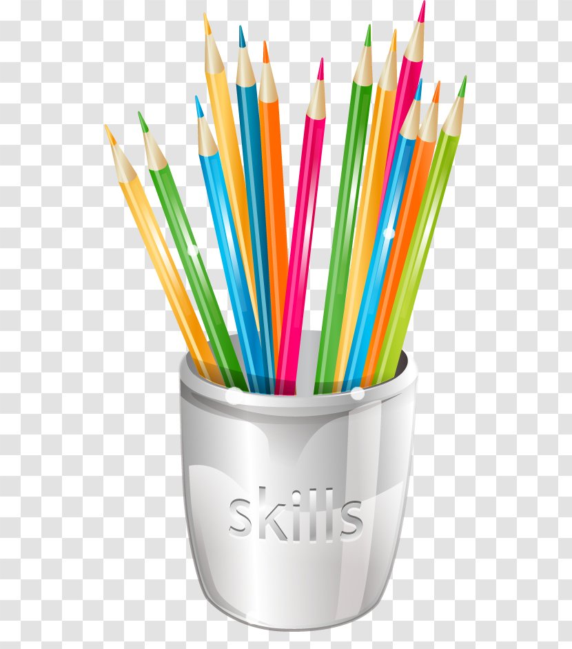 Skill Icon - Symbol - Vector Color Pencil Box Pen Transparent PNG