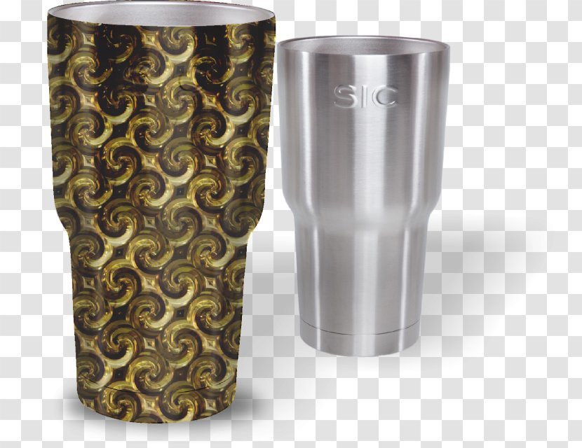 Contiguous United States Tigerstripe Camouflage Pattern - Tumbler - Golden Transparent PNG