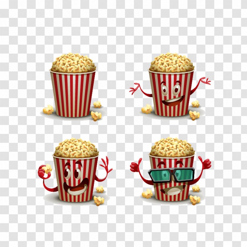 Popcorn Cartoon Illustration - Cinema Transparent PNG