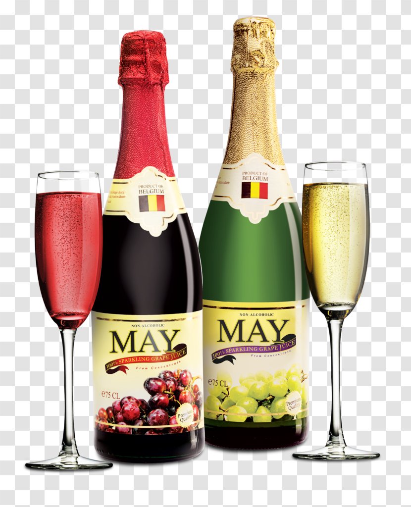 Champagne Juice Sparkling Wine Non-alcoholic Drink - Nonalcoholic Transparent PNG