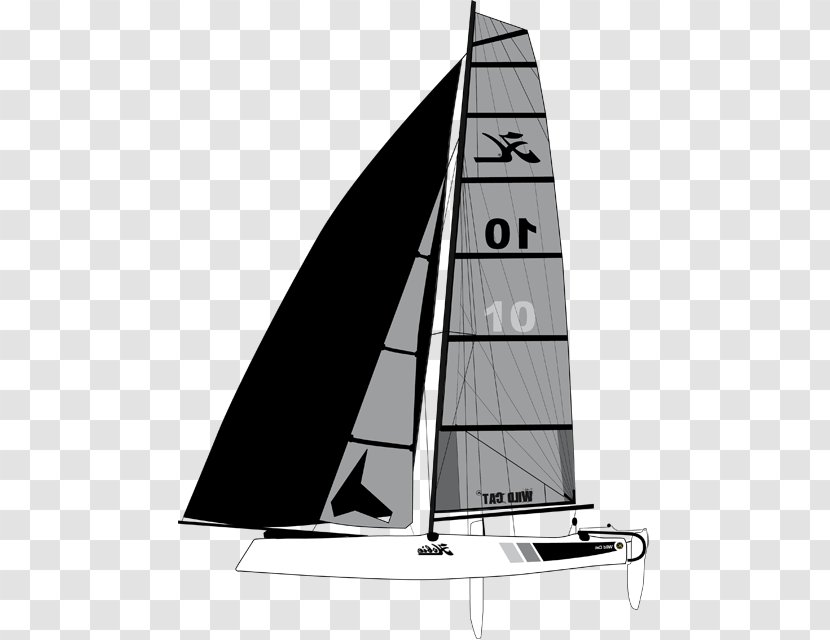 Dinghy Sailing Hobie Cat Cat-ketch Yawl - Mast - Sail Transparent PNG