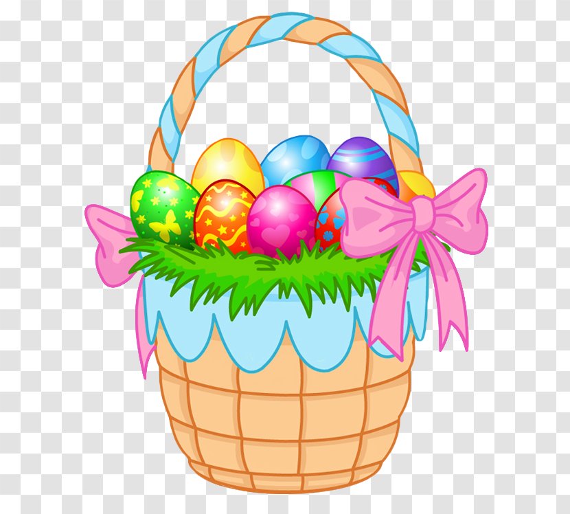 Easter Bunny Egg Basket Clip Art - Food - Transparent Clipart Picture Transparent PNG
