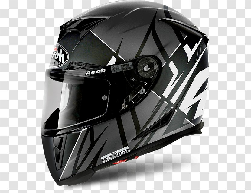Motorcycle Helmets AIROH Racing Helmet Integraalhelm - Automotive Design Transparent PNG