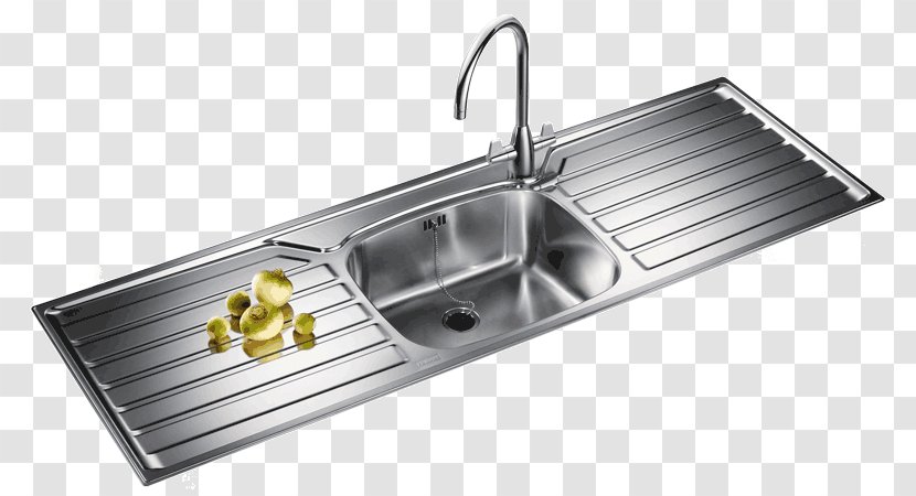 Kitchen Sink Franke Drain Stainless Steel - Bowl Transparent PNG