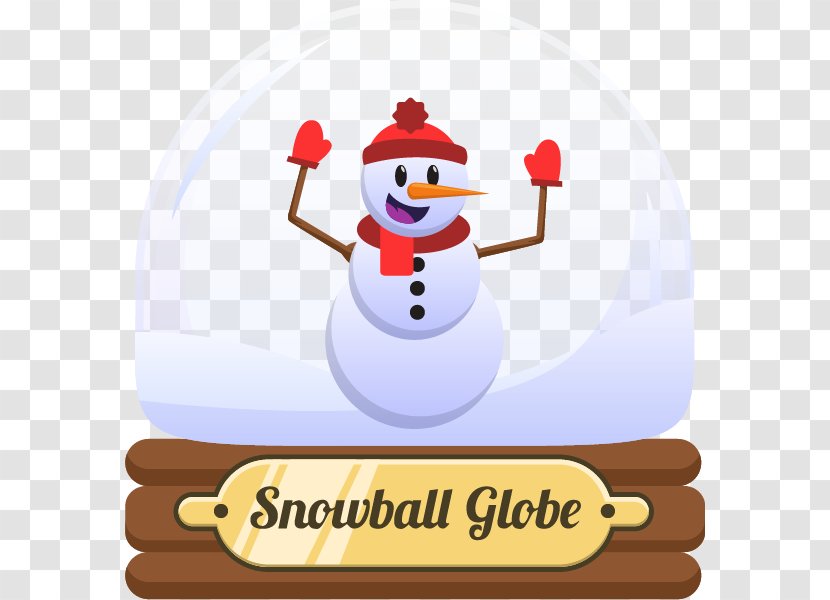 Snowman Christmas Dress Up Crystal Ball Clip Art - Winter - Happy Transparent PNG