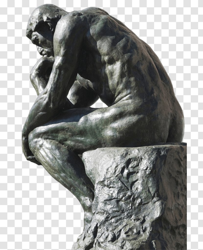 The Thinker Musée Rodin Statue Kiss Monument To Balzac - Oil Painting Transparent PNG