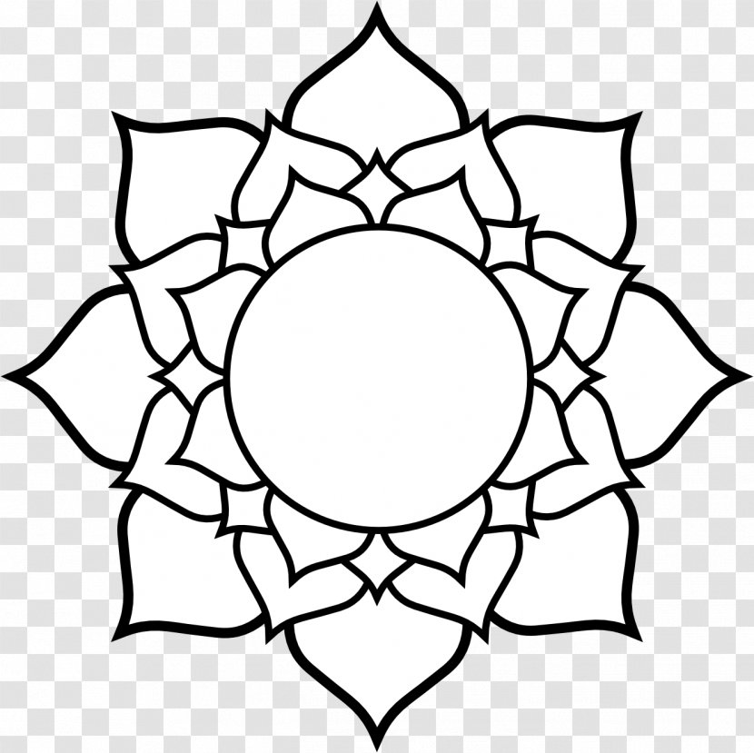 Drawing Line Art Nelumbo Nucifera Clip - Flower - Tattoos Black And White Transparent PNG