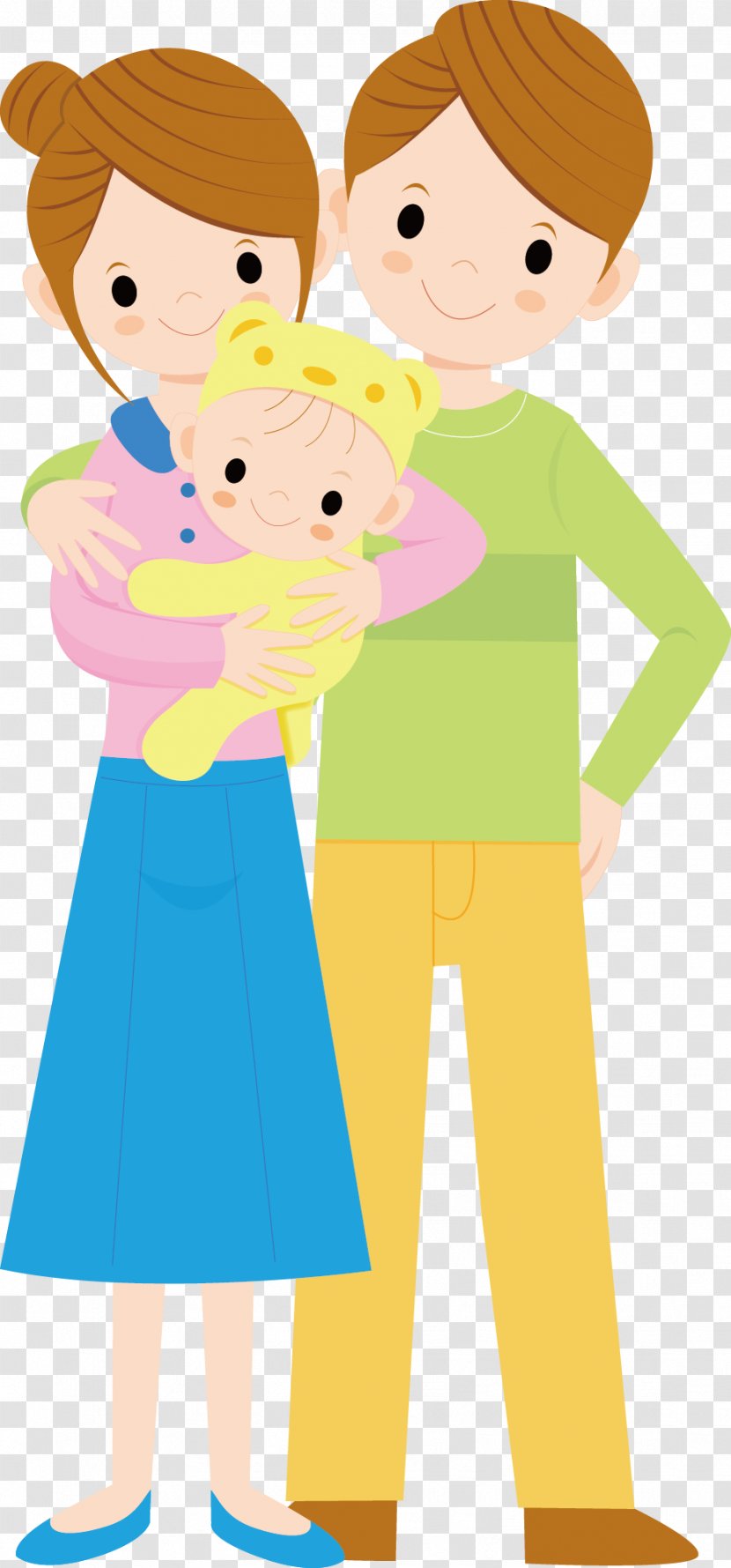 Mother Child Infant Illustration - Heart - Happy Family Transparent PNG