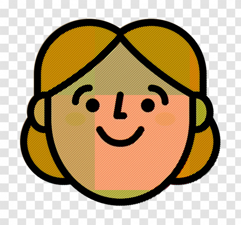 Woman Icon Emoji Icon Happy People Icon Transparent PNG