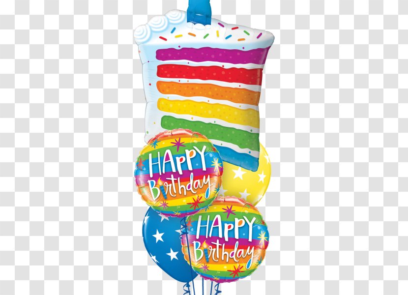 Birthday Cake Balloon Party Flower Bouquet - Anniversary Transparent PNG