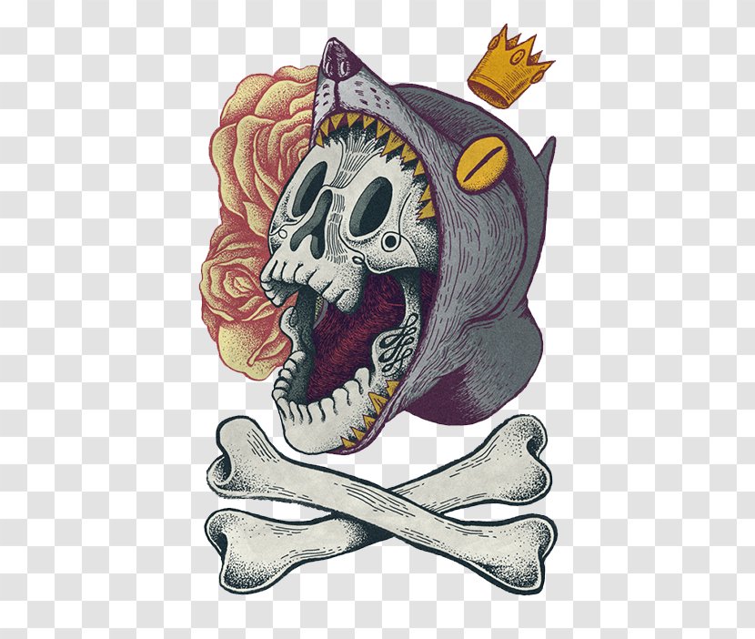 Skull Calavera Illustration - Mythical Creature - Horror Transparent PNG