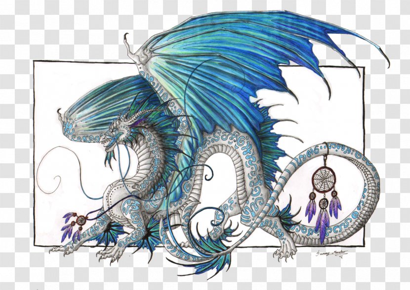 Dragon Drawing Haku Dreamcatcher - Mythical Creature - Dream Catcher Transparent PNG