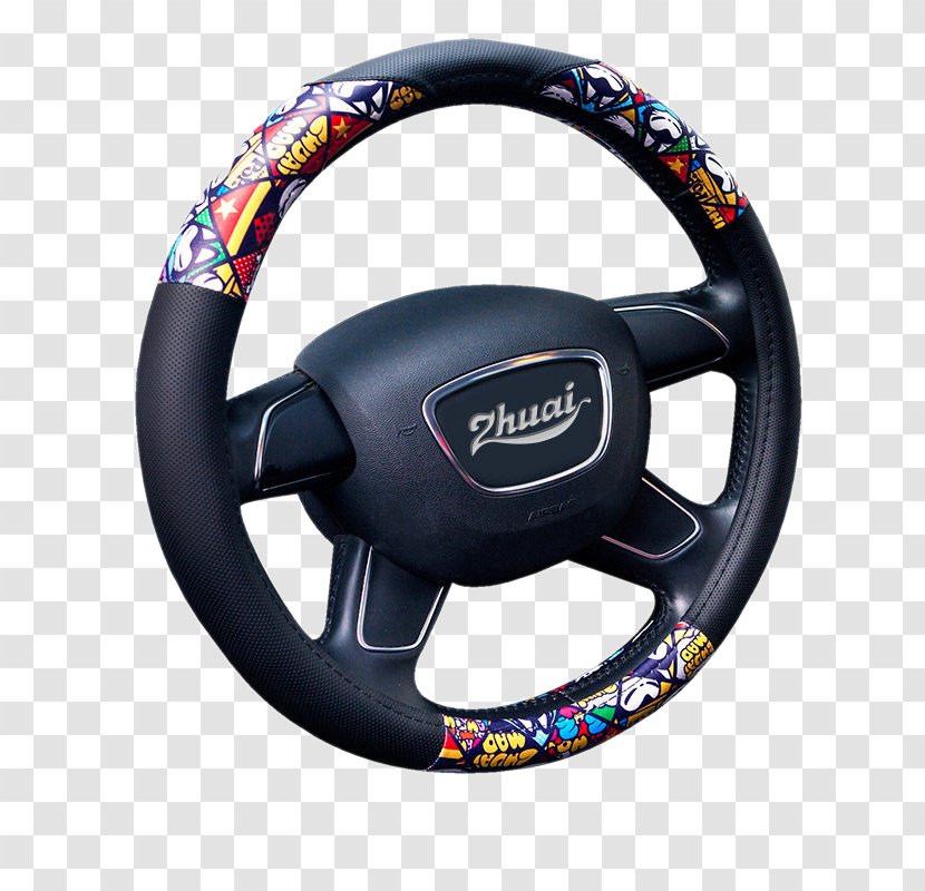 Steering Wheel Diamond Rome Alloy - Automotive Leather Transparent PNG