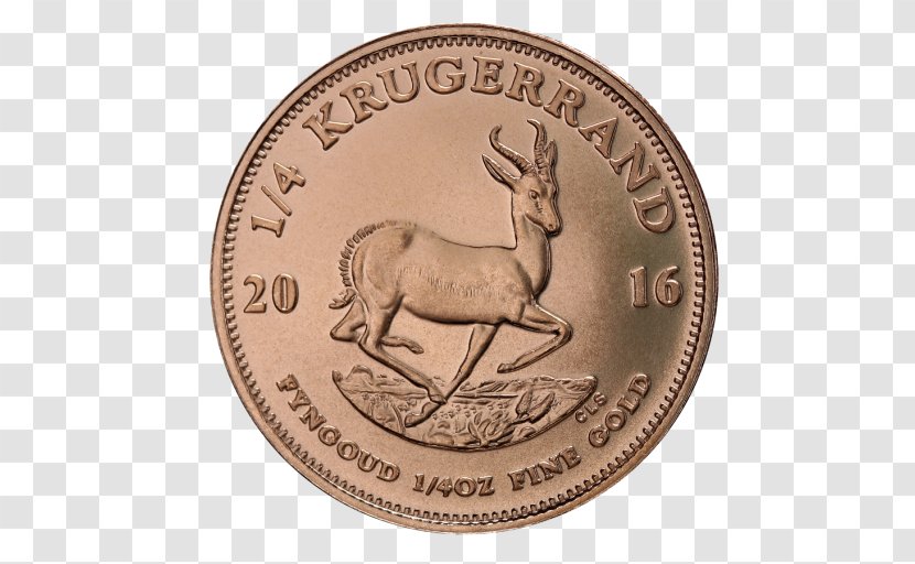 Bullion Coin Krugerrand Gold - Currency - Investment Transparent PNG
