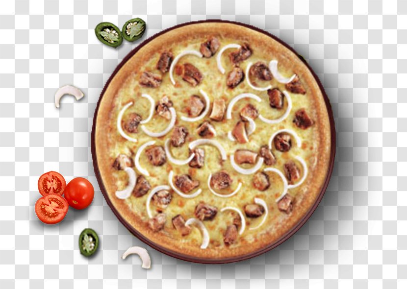 Domino's Pizza Mexican Cuisine Barbecue Chicken Cheese - Stone - Non-veg Food Transparent PNG
