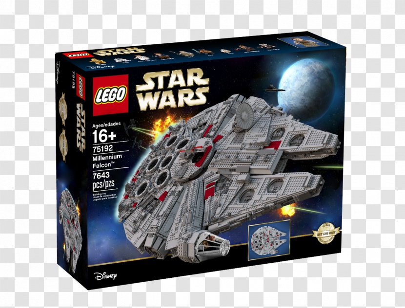 Lego Star Wars LEGO 75192 Millennium Falcon Ideas Digital Designer - Black And White Transparent PNG