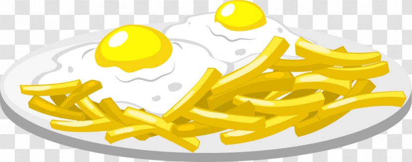 French Fries Fried Egg Full Breakfast Food Transparent PNG