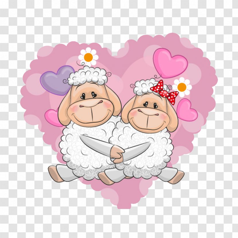 Cartoon Significant Other Illustration - Cute Couple Dog Transparent PNG