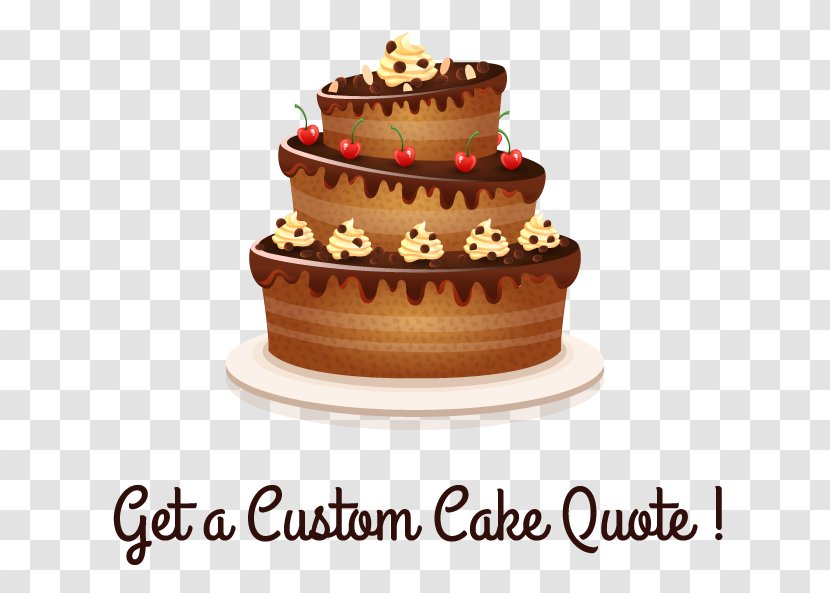 Birthday Cake Chocolate Card - Ganache Transparent PNG