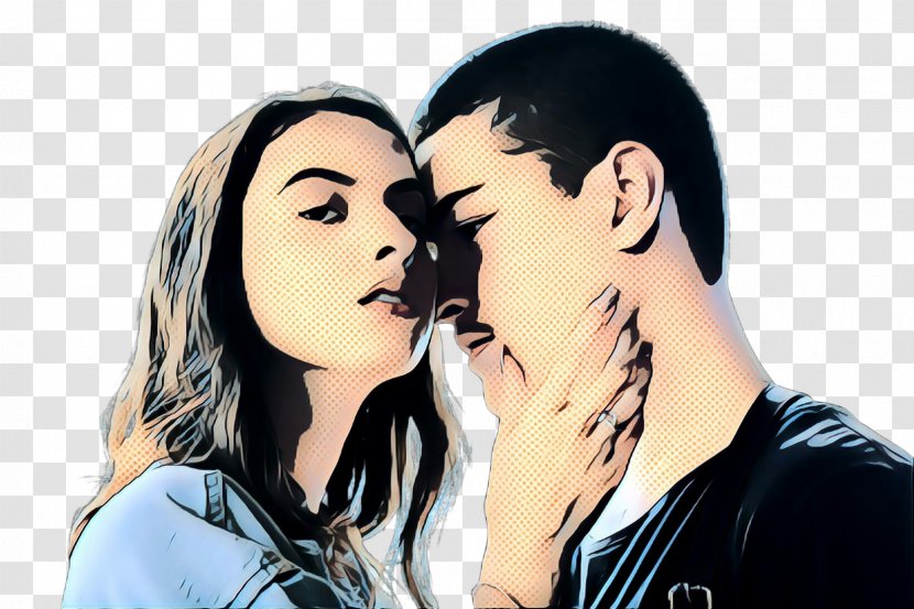 Forehead Kiss Love Romance Cheek - Interaction - Fictional Character Kissing Transparent PNG