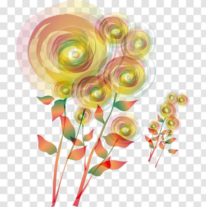 Poster - Cut Flowers - Color Ring Material Transparent PNG