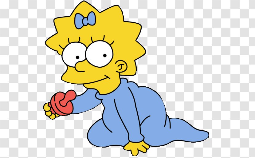 Maggie Simpson Lisa Homer Bart Marge - Yellow Transparent PNG