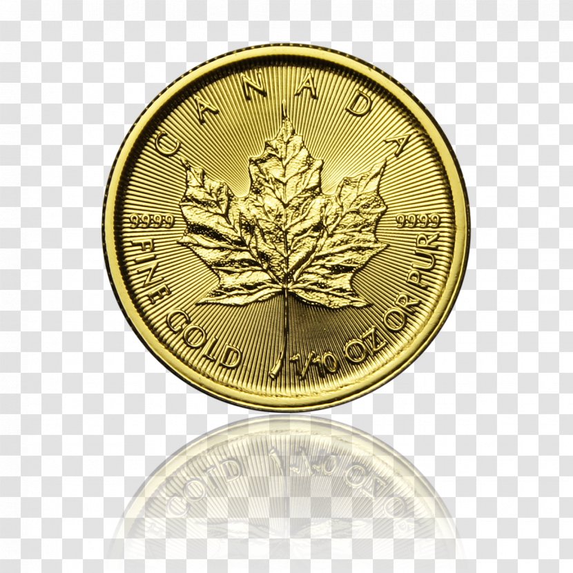 Gold Coin Canadian Maple Leaf Canada Transparent PNG