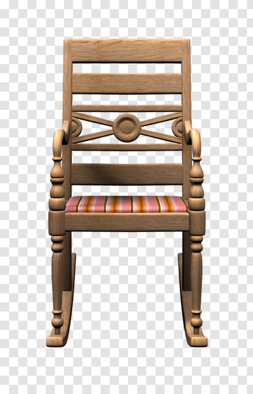Rocking Chairs Furniture Wood Wing Chair - Tube Transparent PNG