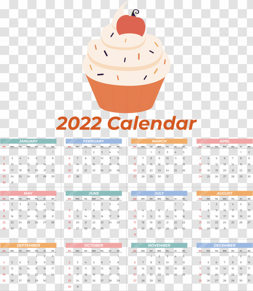 2022 Calendar 2022 Printable Yearly Calendar Printable 2022 Calendar Transparent PNG