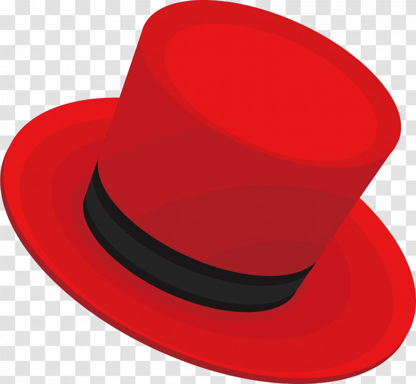 Hat Font - Red - Cap Vector Element Transparent PNG