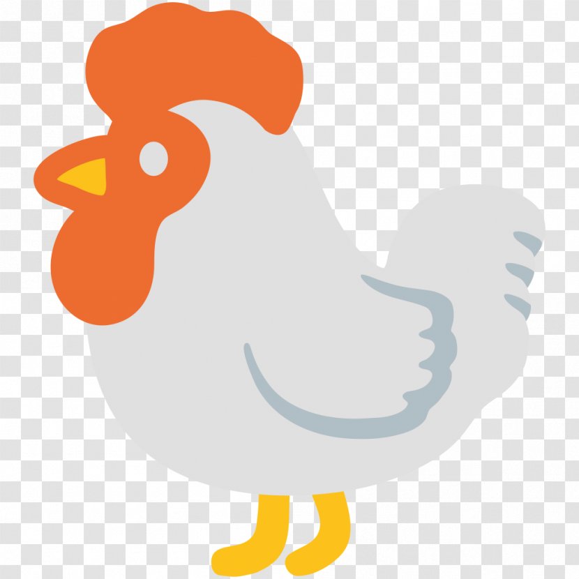 Rooster Emoji Chicken Bird Android Nougat - Duck - Go To The Transparent PNG