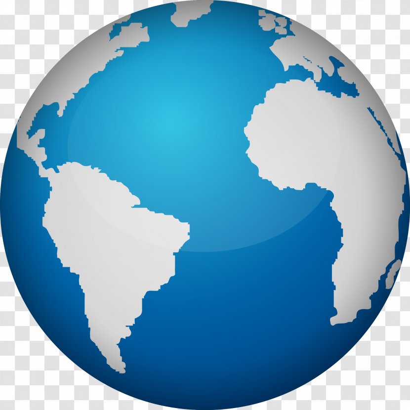 Earth Globe World Clip Art - Planet - Map Of Transparent PNG